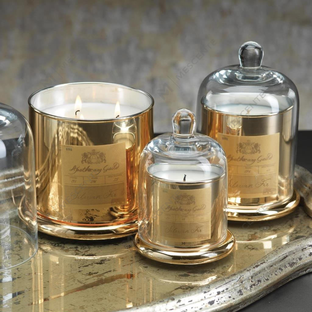 M&Scent dekorativ romantisk bröllopsklockburk glaskupollock Doftljus A29275