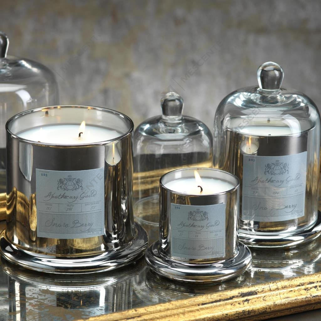 M&Scent dekorativ romantisk bröllopsklockburk glaskupollock Doftljus A29275