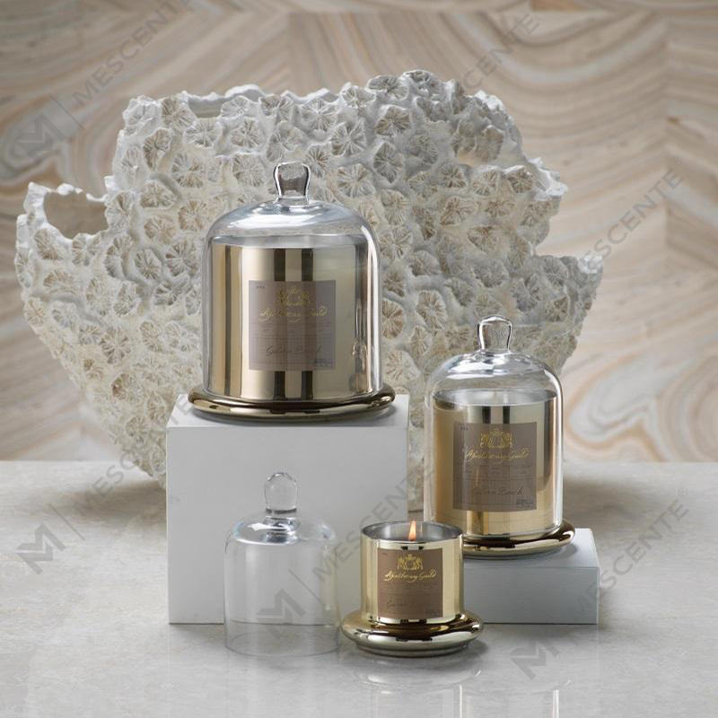 M&Scent dekorativ romantisk bröllopsklockburk glaskupollock Doftljus A29275