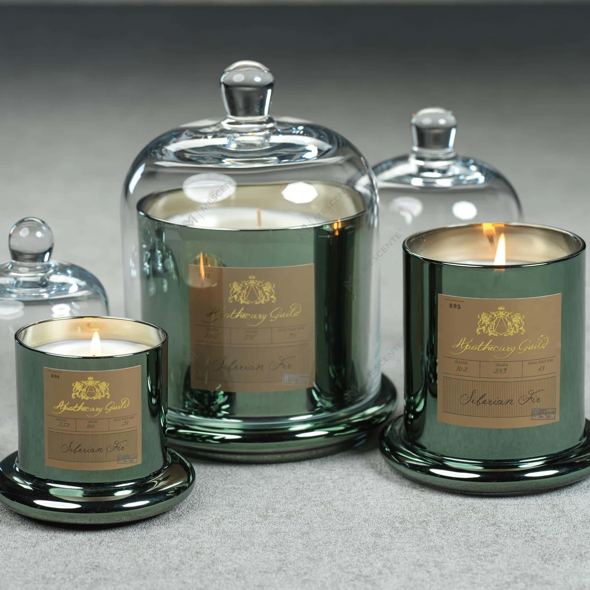 M&Scent dekorativ romantisk bröllopsklockburk glaskupollock Doftljus A29275