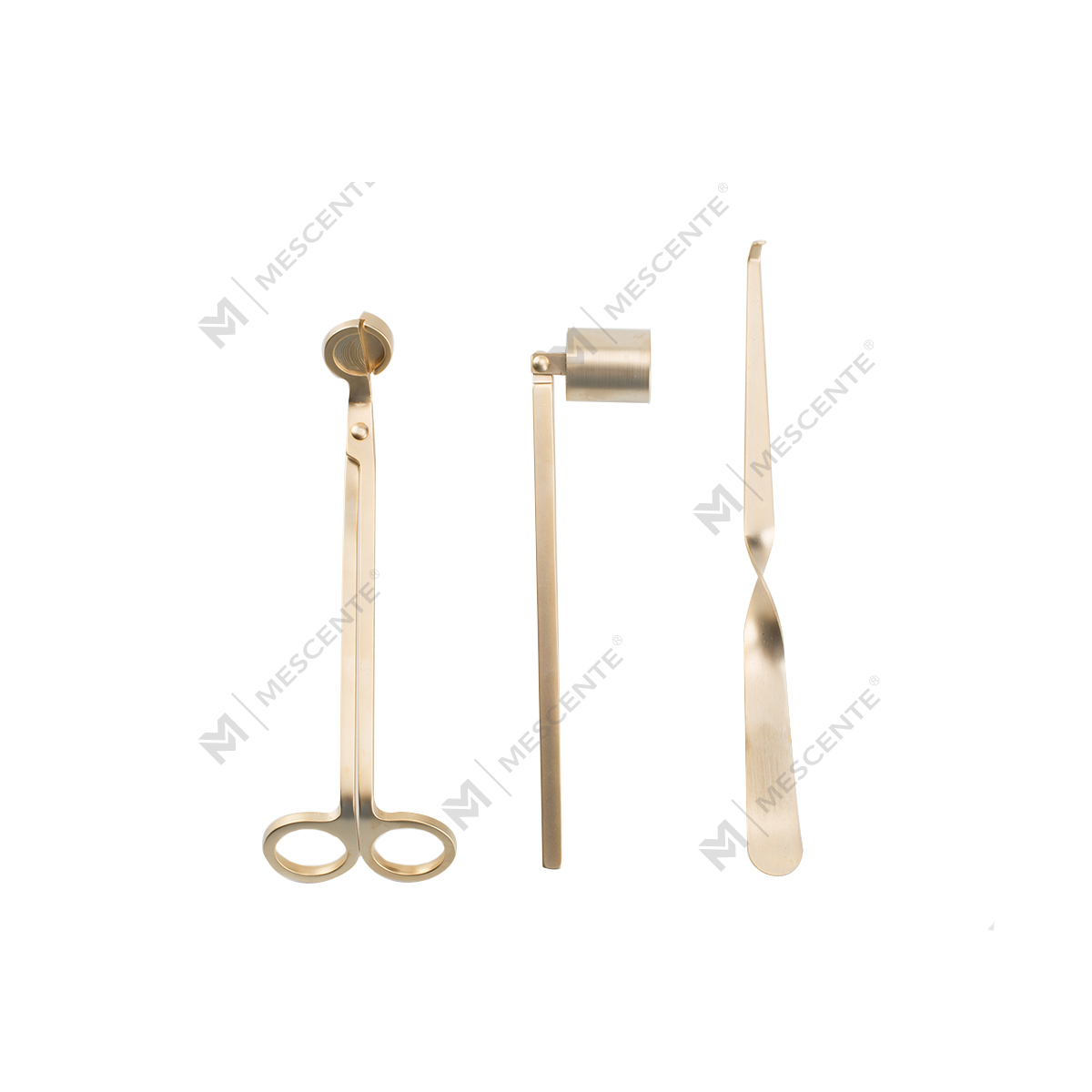 Mescente Gold Candle Wick Snuffer Set med presentförpackning A991330-1