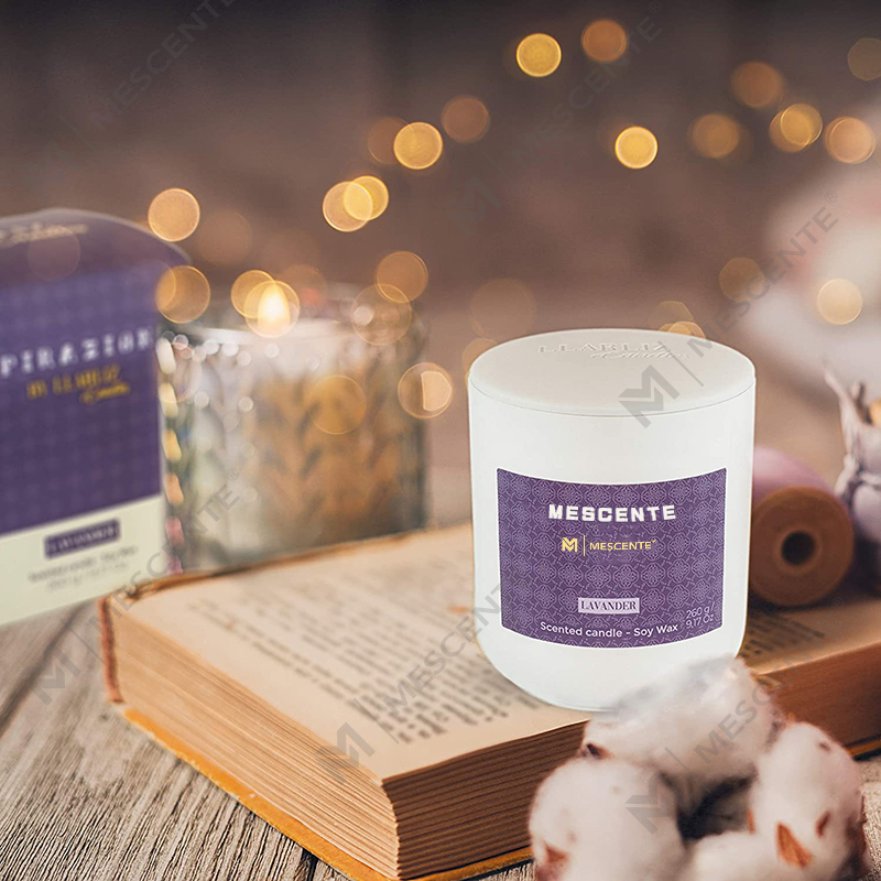 M&Scent Mason Jar Mini Soy Based Candles, Lyxförpackning Marble Candle Soy Wax