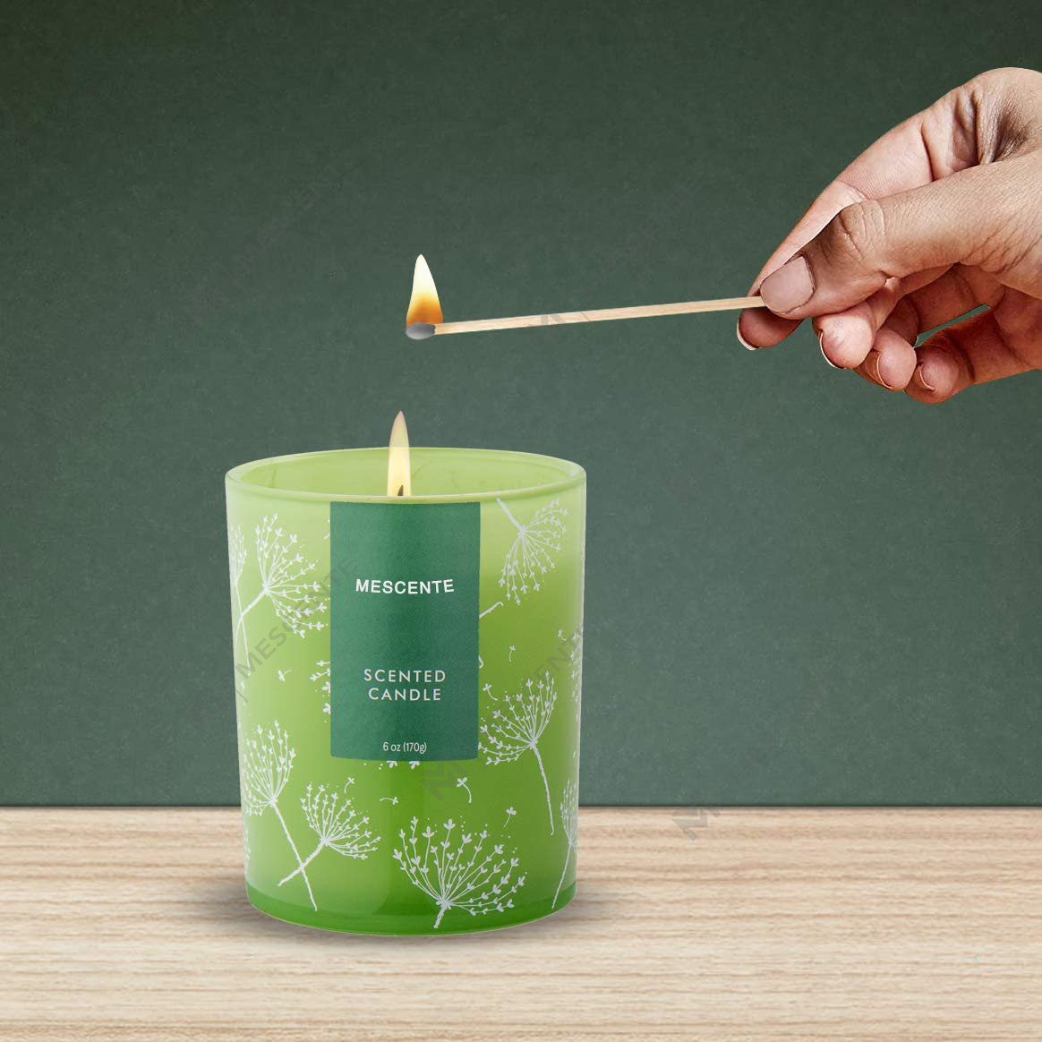 M&S doft Custom Shaped Logo Print Prov Aromaterapi Doftljusfavoriter, doftljus med torkade blommor