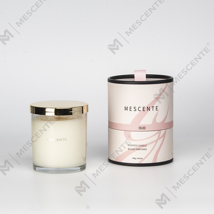 Mescente Wholesale Luxury Private Label Juldoftljus med träveke