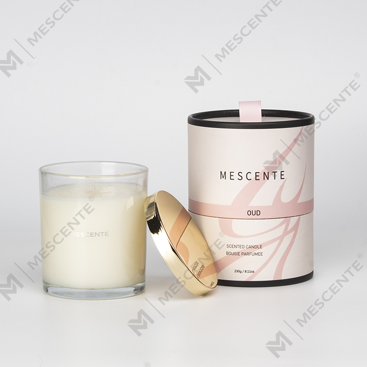 Mescente Wholesale Luxury Private Label Juldoftljus med träveke