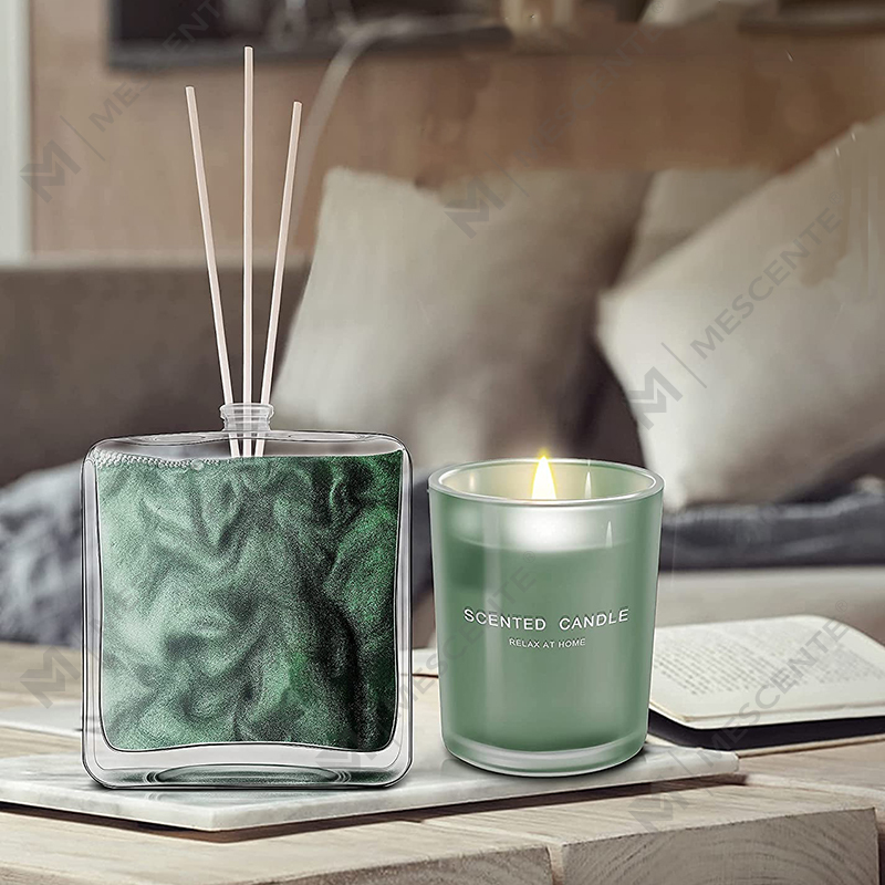 M&S cent Citronbasilika Doftolja Vassspridare och doftljus Presentset med pinnar för hemmet