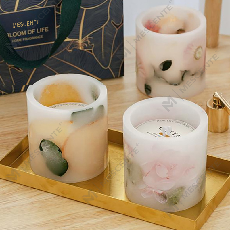 M&Scent grossist lyxigt naturligt sojavax värmeljus presentuppsättning