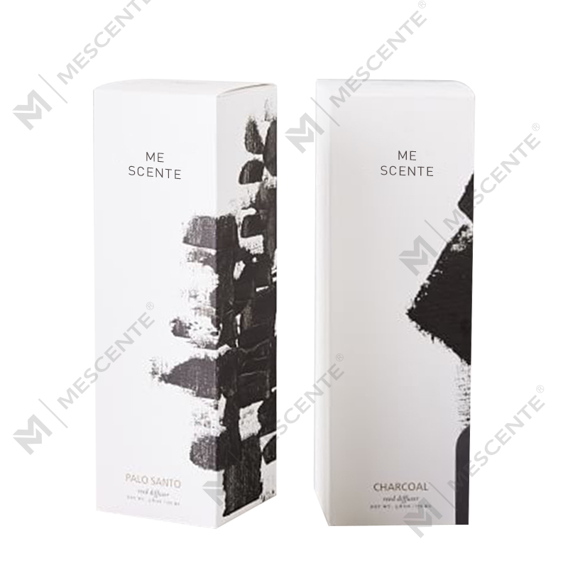 Mescente Luxury 180 ml skräddarsydd glasflaska eterisk oljerörsspridare för hotell