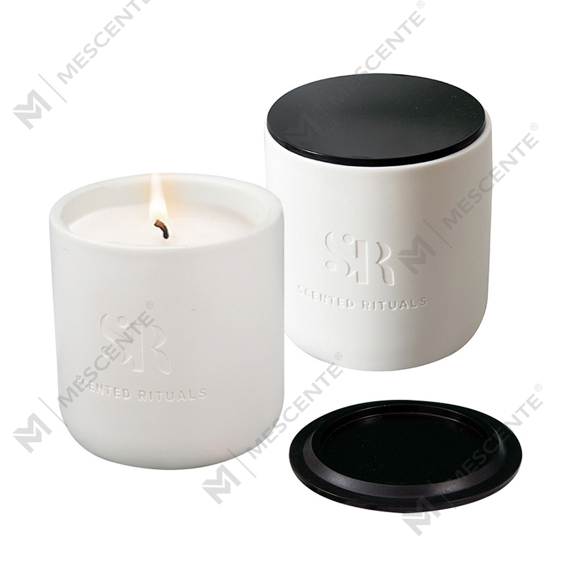 M&S doft Custom Logo Billiga keramiska burkar med trälock Ljus, Kokosvax lyxljus