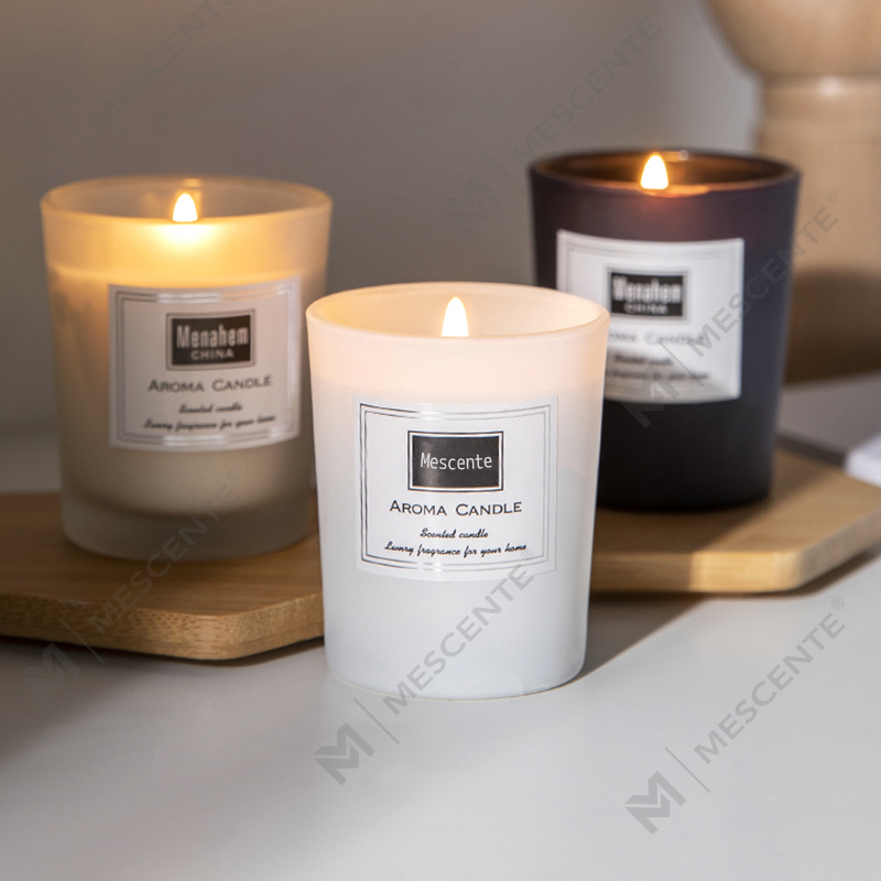 M&Scent specialtryckta piondoftljus från sojavax, digitalt doftljus
