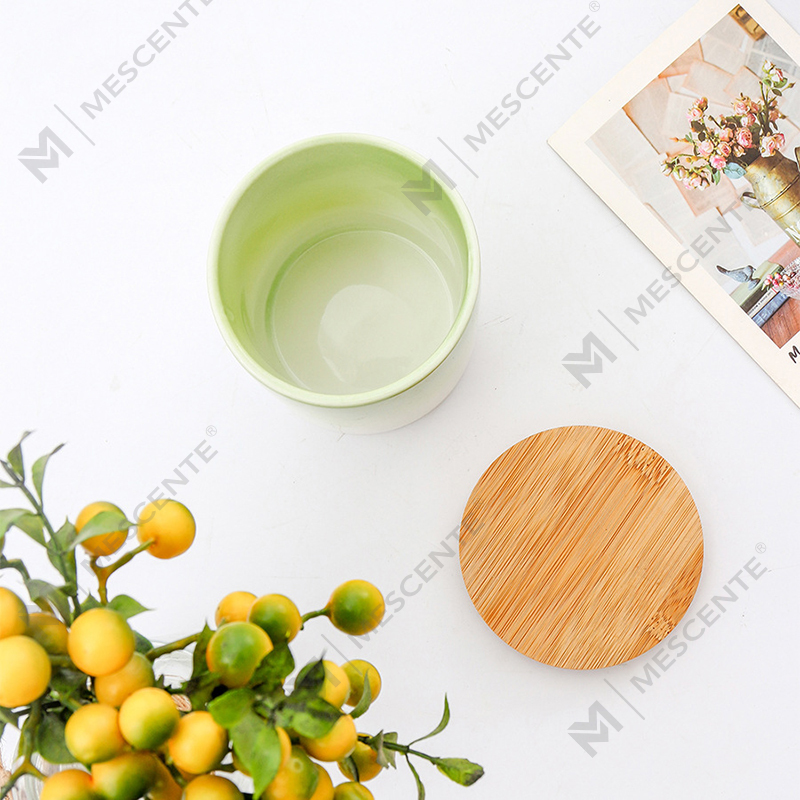 M&Scent Private Label Heminredning Anpassade doftljus i keramiska ljusburkar