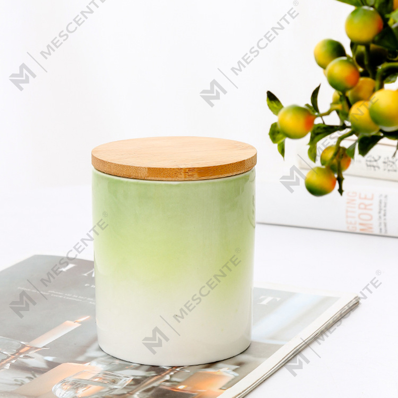 M&Scent Private Label Heminredning Anpassade doftljus i keramiska ljusburkar