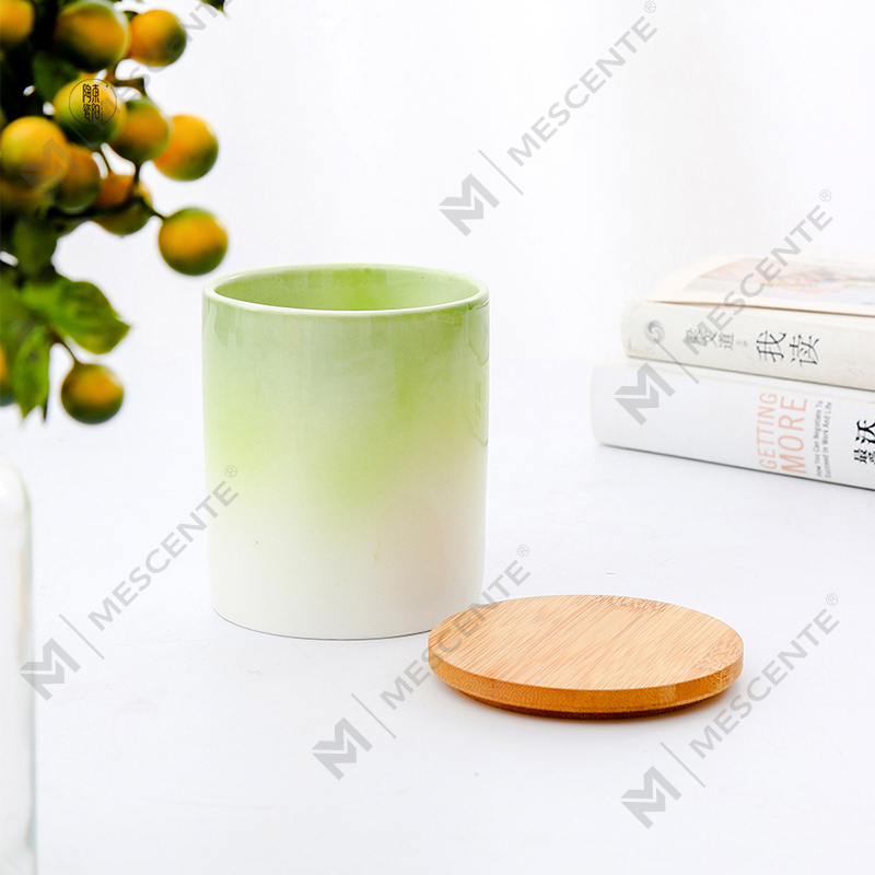 M&Scent Private Label Heminredning Anpassade doftljus i keramiska ljusburkar