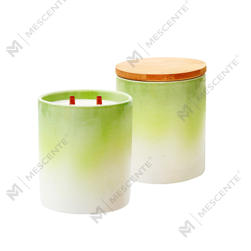 M&Scent Private Label Heminredning Anpassade doftljus i keramiska ljusburkar