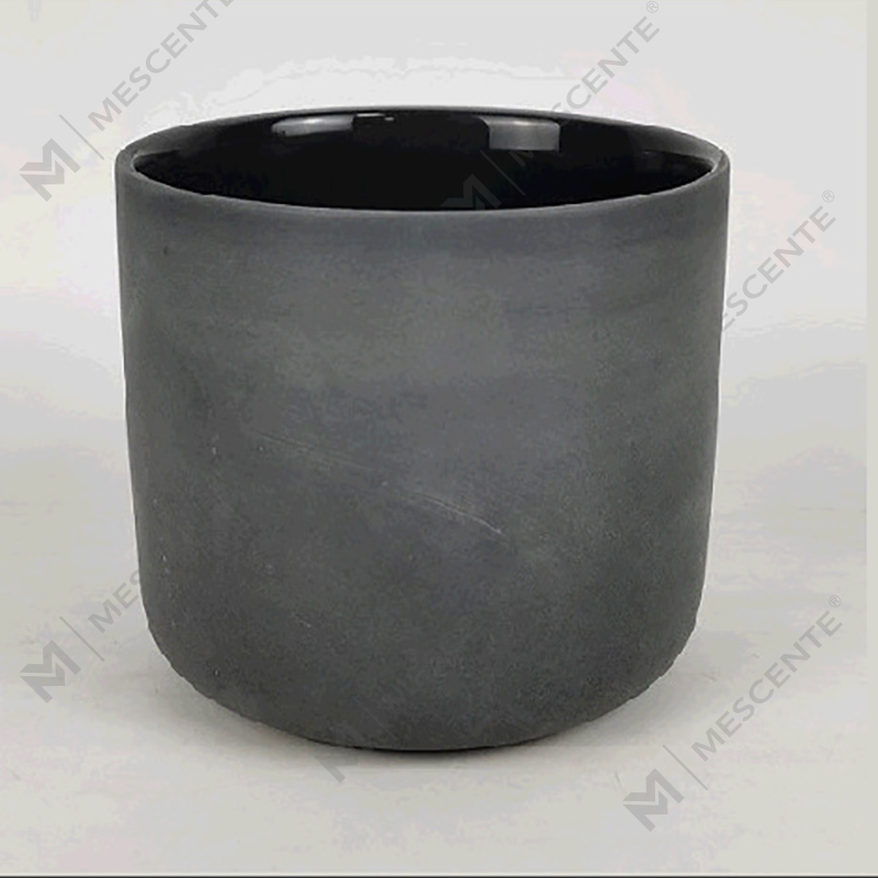 M&Scent Grossist Custom Modern Stor 3 Wick Silver Vit Frostad Julljusburk Med Bambulock