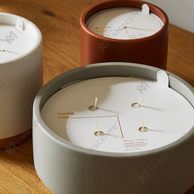 Private Label doftljus Heminredning, handgjorda 4 Wick doftljus med kristaller
