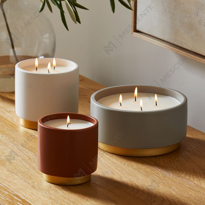 Private Label doftljus Heminredning, handgjorda 4 Wick doftljus med kristaller