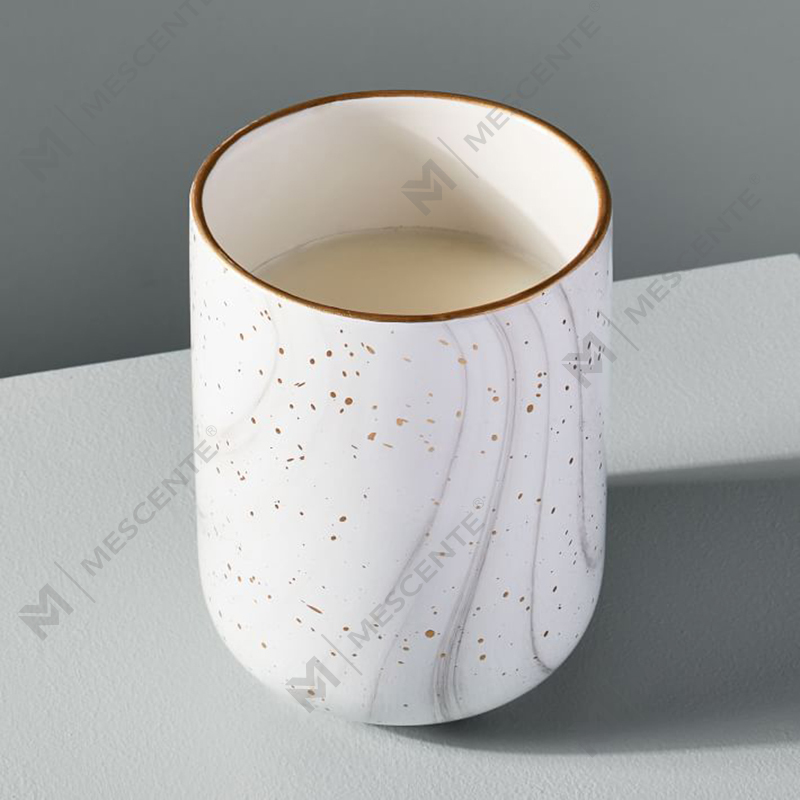 M&Scente White Ceramic Electric Doft Ljusvaxvärmare för spa och aromaterapi