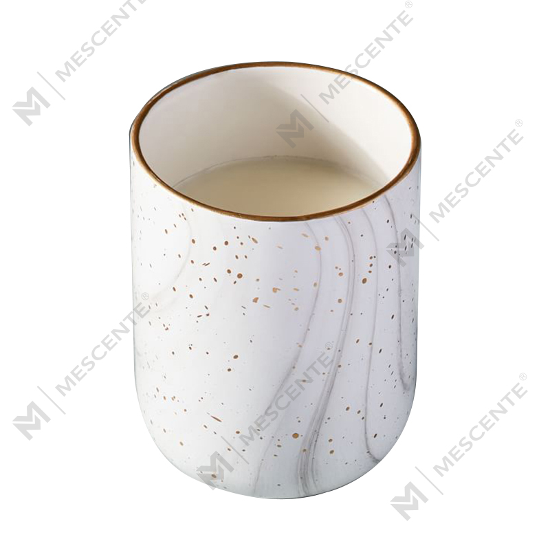 M&Scente White Ceramic Electric Doft Ljusvaxvärmare för spa och aromaterapi