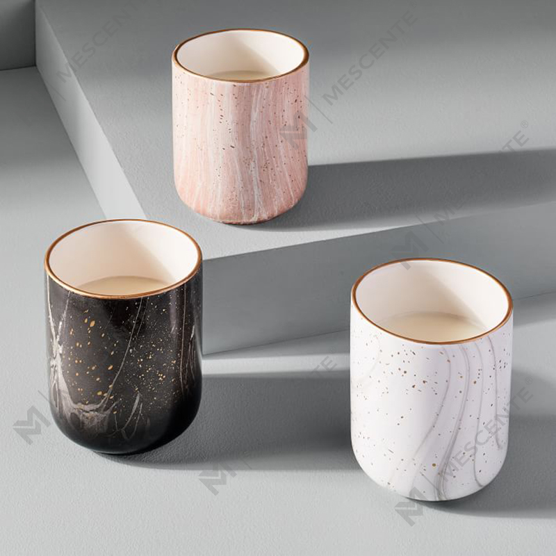 M&Scente White Ceramic Electric Doft Ljusvaxvärmare för spa och aromaterapi