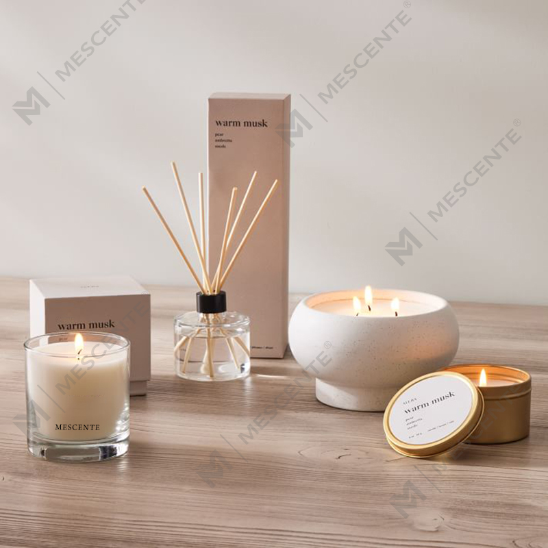 M&Scent skräddarsydd lyxig privat märkesdiffusor för blomsterrör med låda