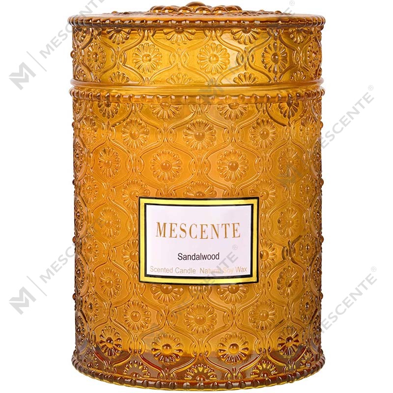 M&S cent Hemlagad Eucalyptus Spearmint Soy Wax Torkad Blomdoft Spa Candle
