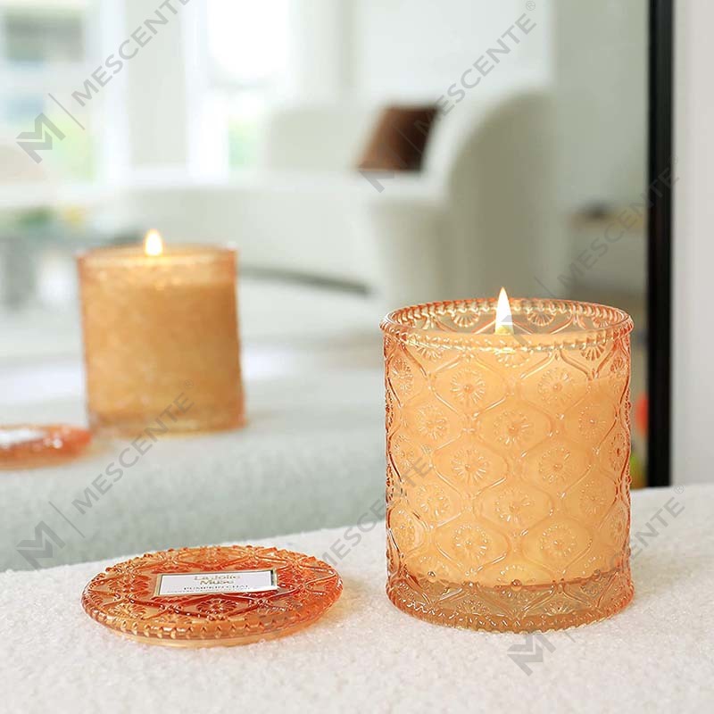 M&S cent Hemlagad Eucalyptus Spearmint Soy Wax Torkad Blomdoft Spa Candle