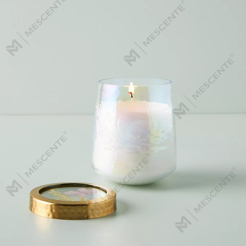 Partihandel anpassade privata etikett heminredning Klart glas Starka doftljus