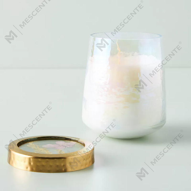 Partihandel anpassade privata etikett heminredning Klart glas Starka doftljus