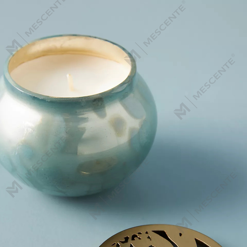 M&scent Private Label Custom Heminredning Lyxglas Ljusburkar Sojavax Doftljus med lock