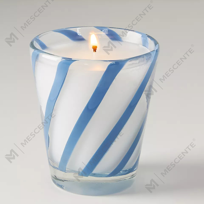 M&Scent Luxury White Soy Wax Doftljus för bröllop med personlig logotyp