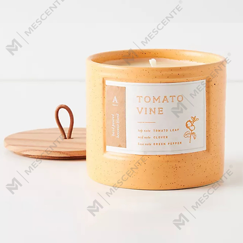 M&Scent Private Label färgade keramiska burkar Doftande sojavax Chic ljus