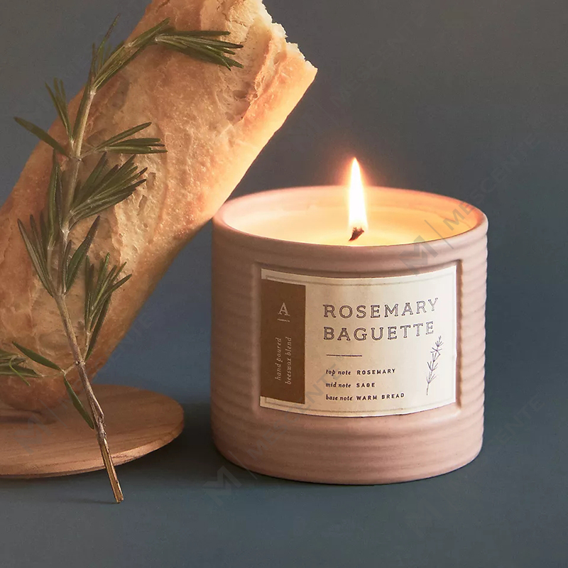 M&Scent Private Label färgade keramiska burkar Doftande sojavax Chic ljus
