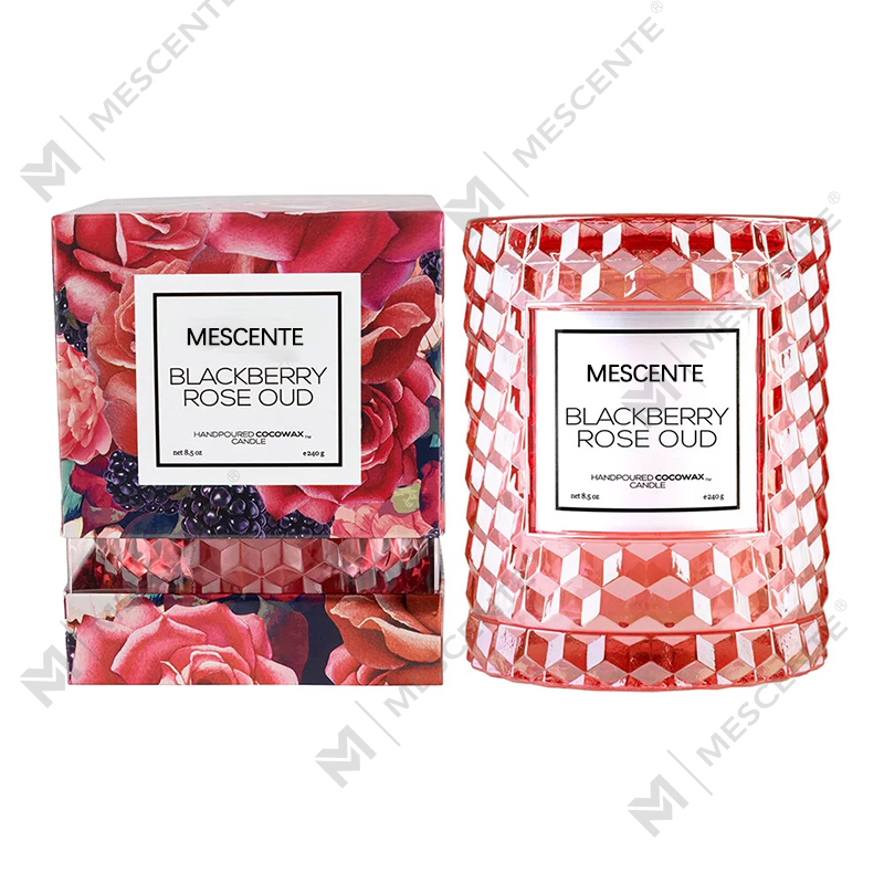 M&Scent anpassad juldekoration Blackberry Rose Oud Icon Candle