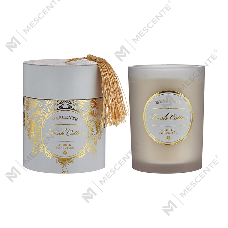 M&Scent Luxury Christmas White Doftljus med personlig logotyp