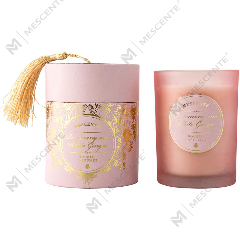 M&Scent Luxury Christmas White Doftljus med personlig logotyp