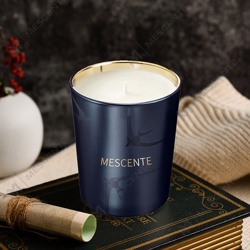 M&Scent Handgjord Lyx Glashållare Pelare Vanilj Doftljus Med Kristaller