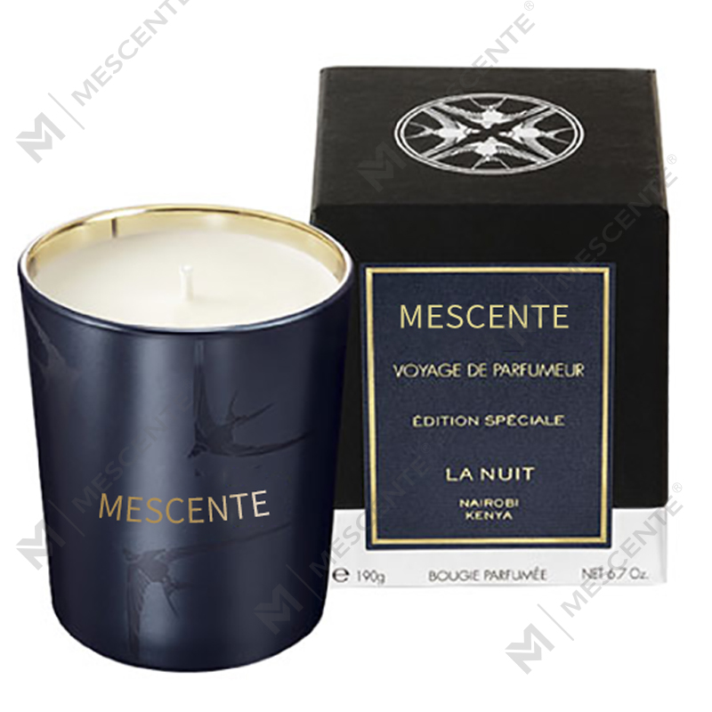 M&Scent Handgjord Lyx Glashållare Pelare Vanilj Doftljus Med Kristaller