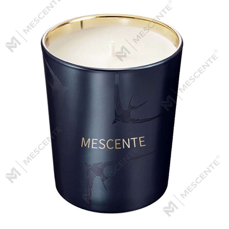 M&Scent Handgjord Lyx Glashållare Pelare Vanilj Doftljus Med Kristaller
