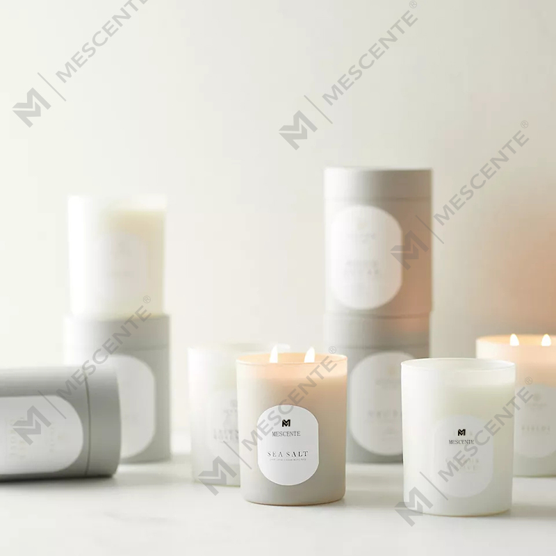 M&Scent Custom Logo Meditation Giftfria stenar Ört Handhällda Naturligt doftande sojavax Kristallljus
