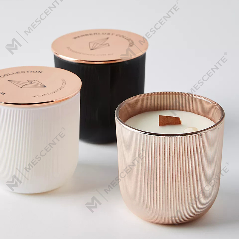 Grossistförsäljning Lyx Marmor Shiny Logo Kristallinfunderad Gem Chakra Aromaterapi Doftande sojavaxljus