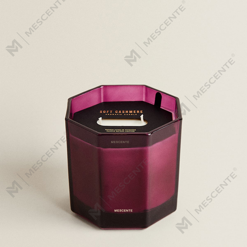 M&Scent lyxjuldoftljus Aromaterapi Aroma sojavaxljus i svart glasburk presentförpackning