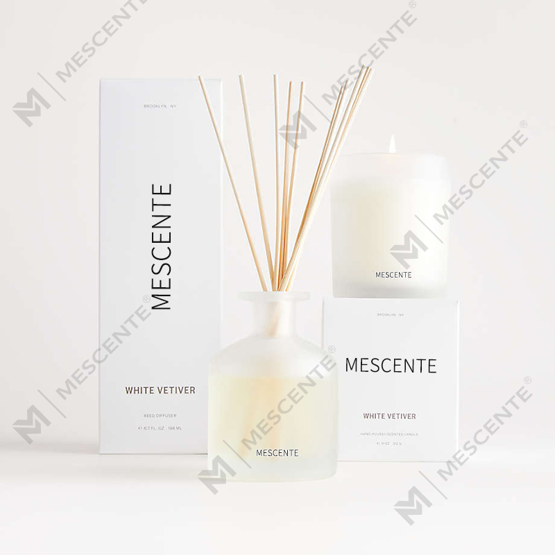 M&Scent grossist lyxiga private label sojavax doftljus med låda
