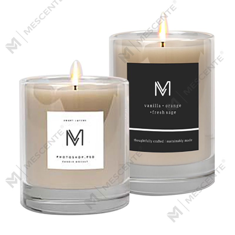 M&Scent grossistfabrik direkt lyxiga private label sojavax doftljus med låda i bulk