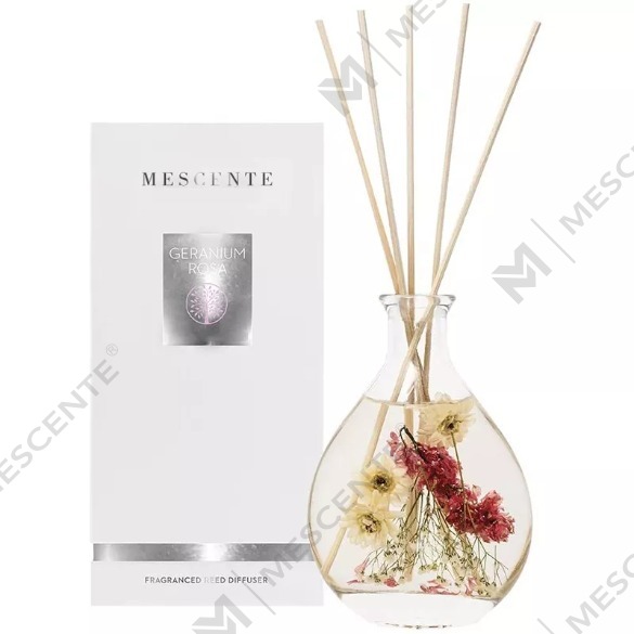 M&Scent i grossistförsäljning lyxiga privata märkesglasflaskor i rottingstick rörspridare med propp
