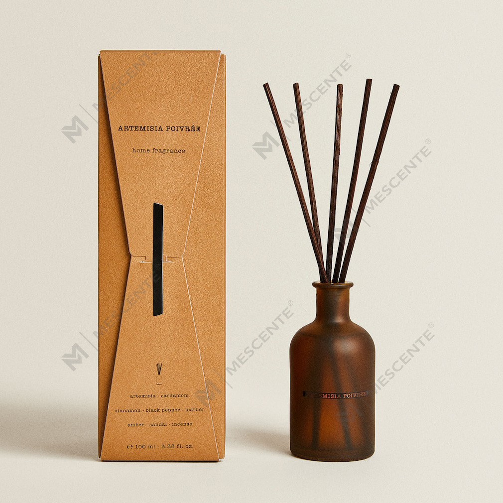 Lyx stor svart frostad flaska 50 ml 300 ml torkad blomma blomdoft eterisk olja Reed Diffuser Oil Set Bulk