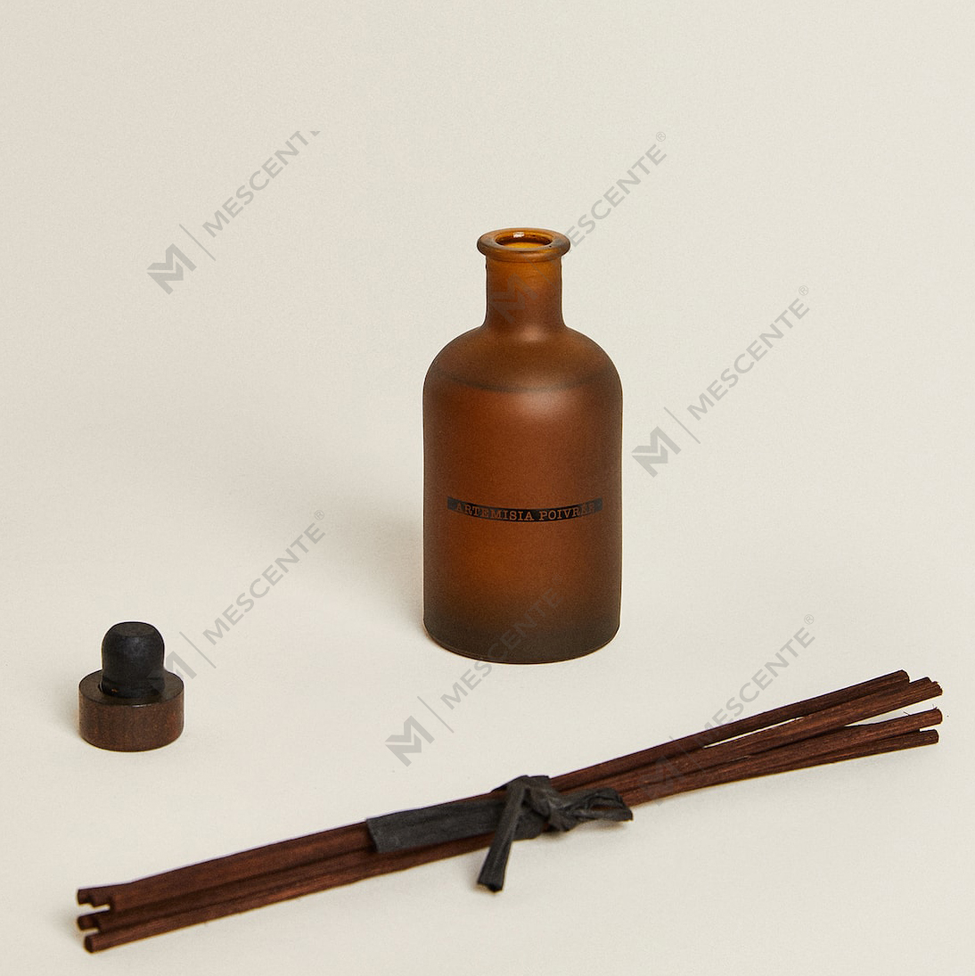 Lyx stor svart frostad flaska 50 ml 300 ml torkad blomma blomdoft eterisk olja Reed Diffuser Oil Set Bulk