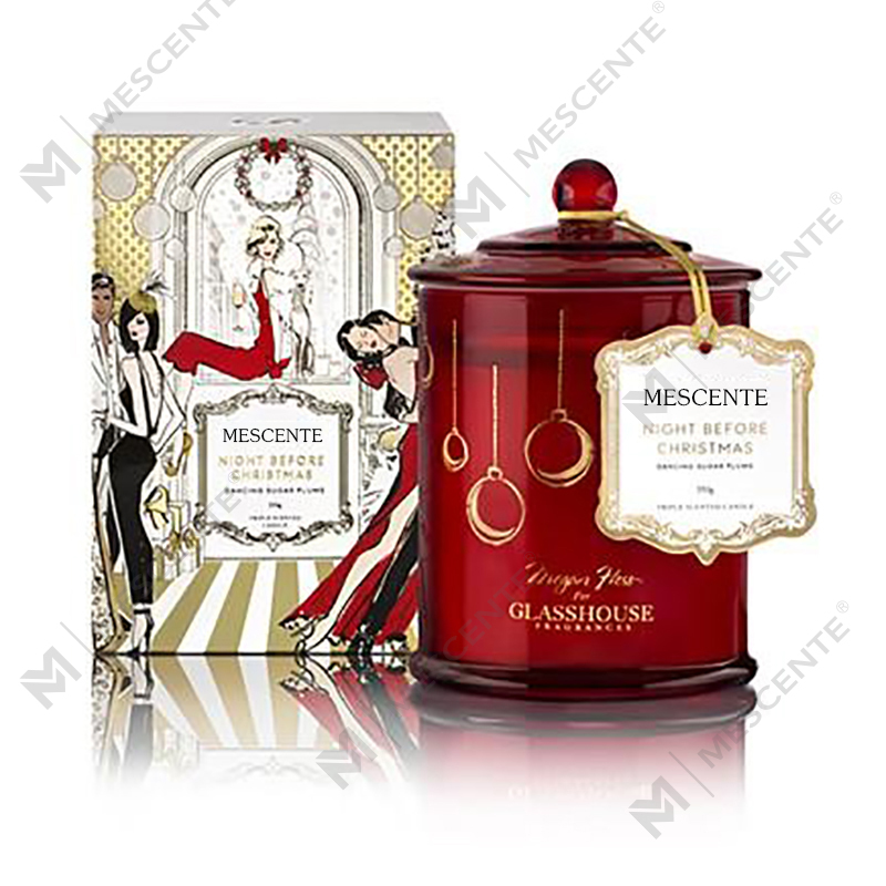 M&Scent Wholesale Lyx Custom Private Label Julkupolburk Doftsojaljus med lock